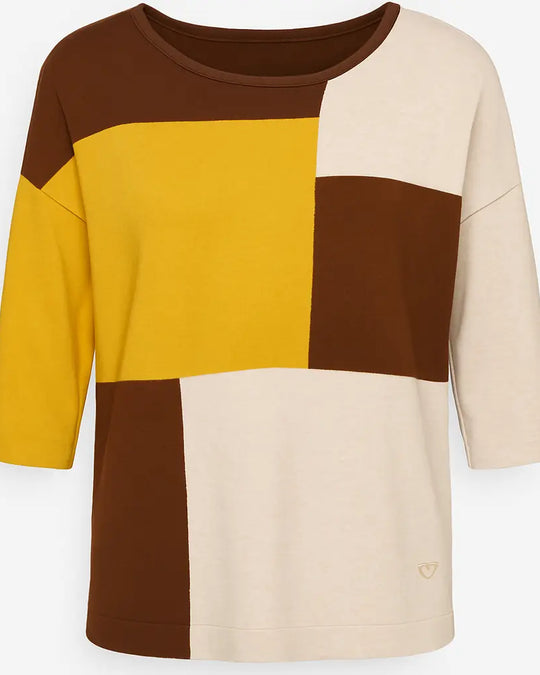 KIMONO D.M/ACRILICO CACAO-BEIGE DORABELLA