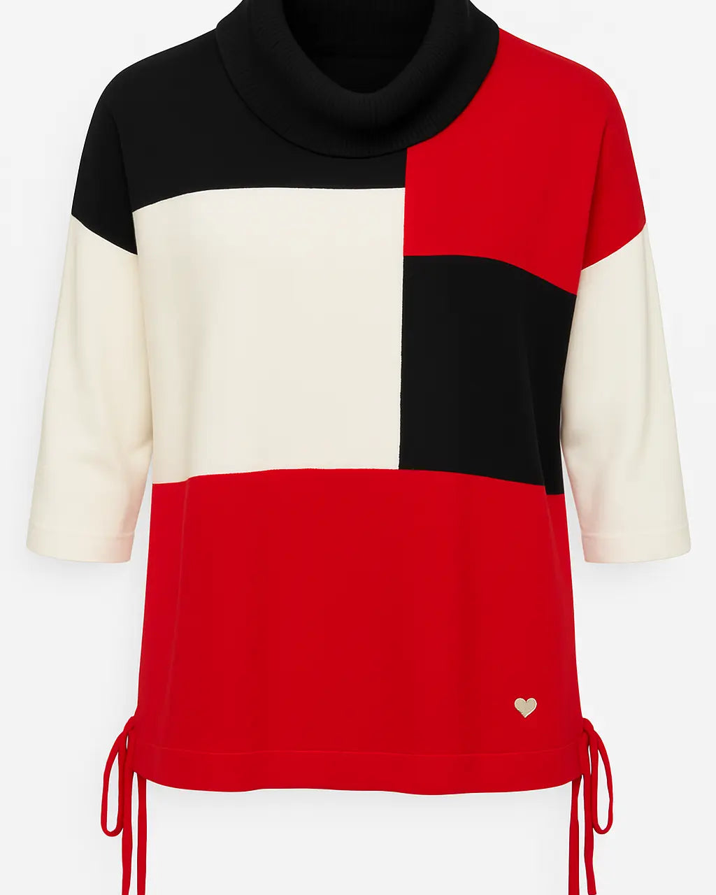 KIMONO D.M/ACRILICO NERO-ROSSO DORABELLA