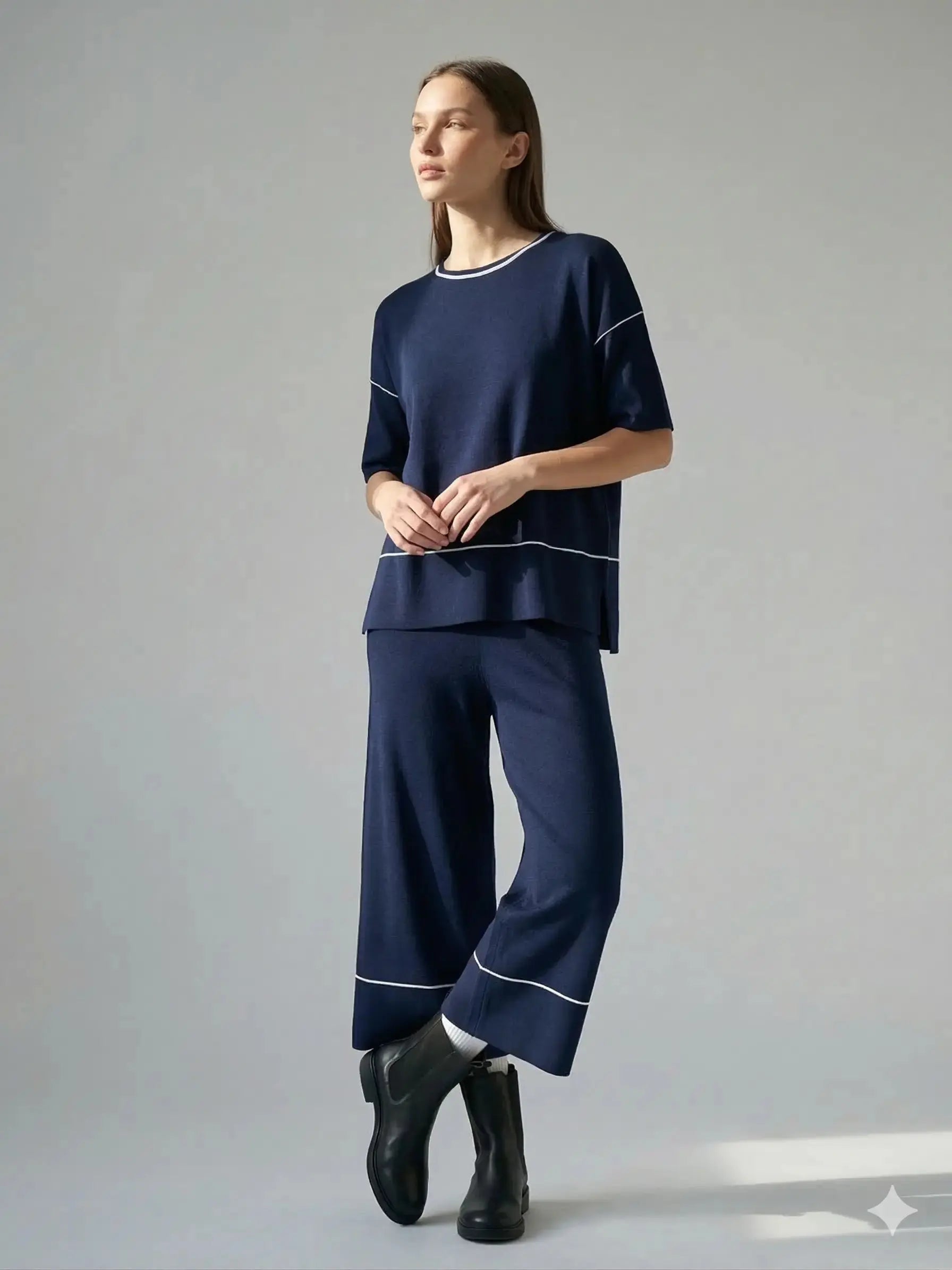 Kimono con profili vaniglia DORABELLA