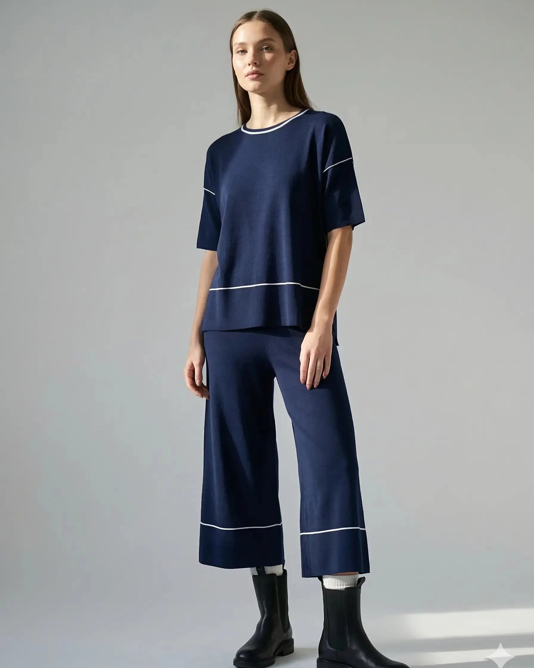 Kimono con profili vaniglia DORABELLA