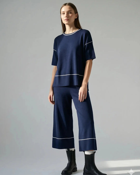 Kimono con profili vaniglia DORABELLA