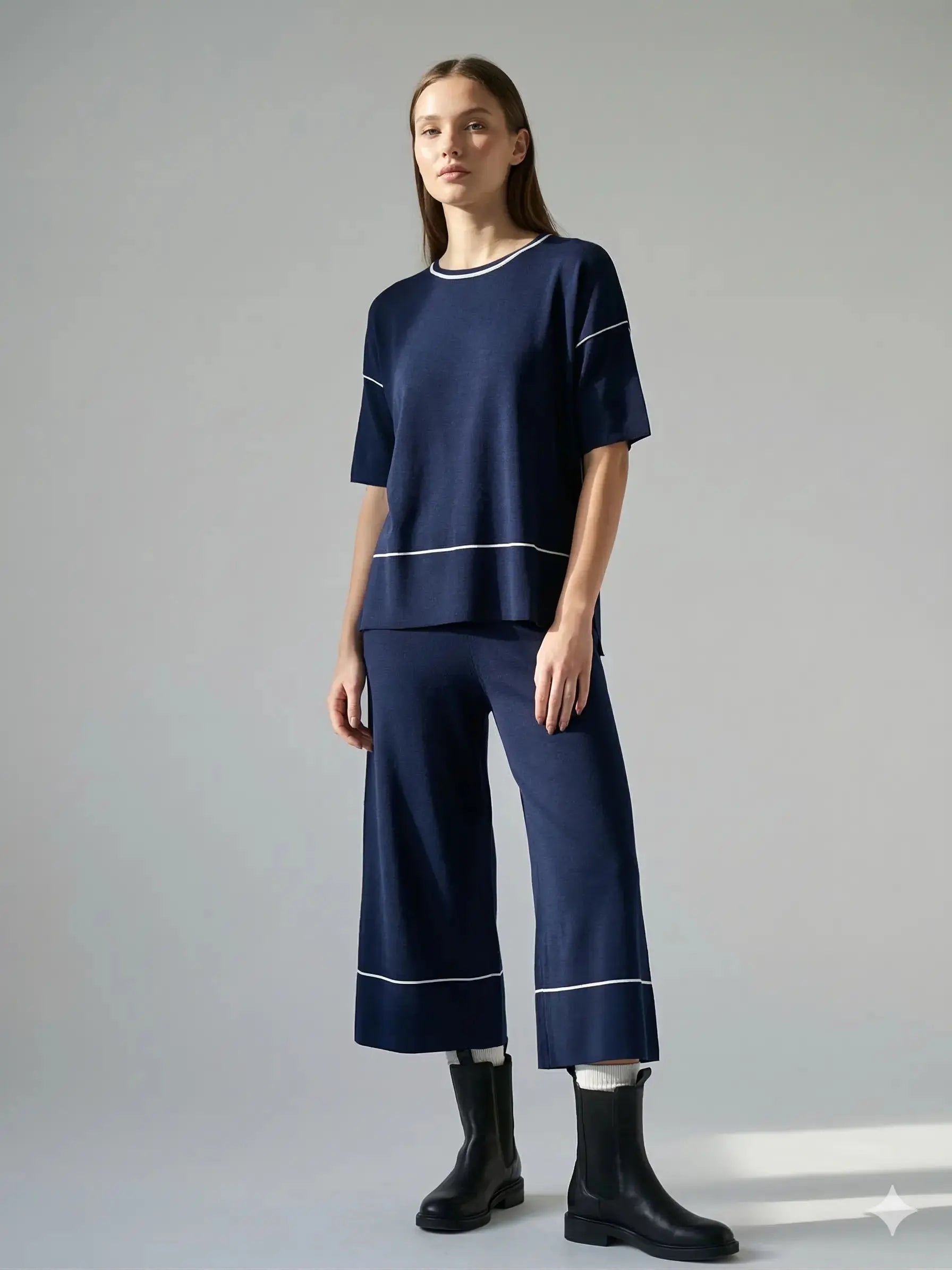 Kimono con profili vaniglia DORABELLA