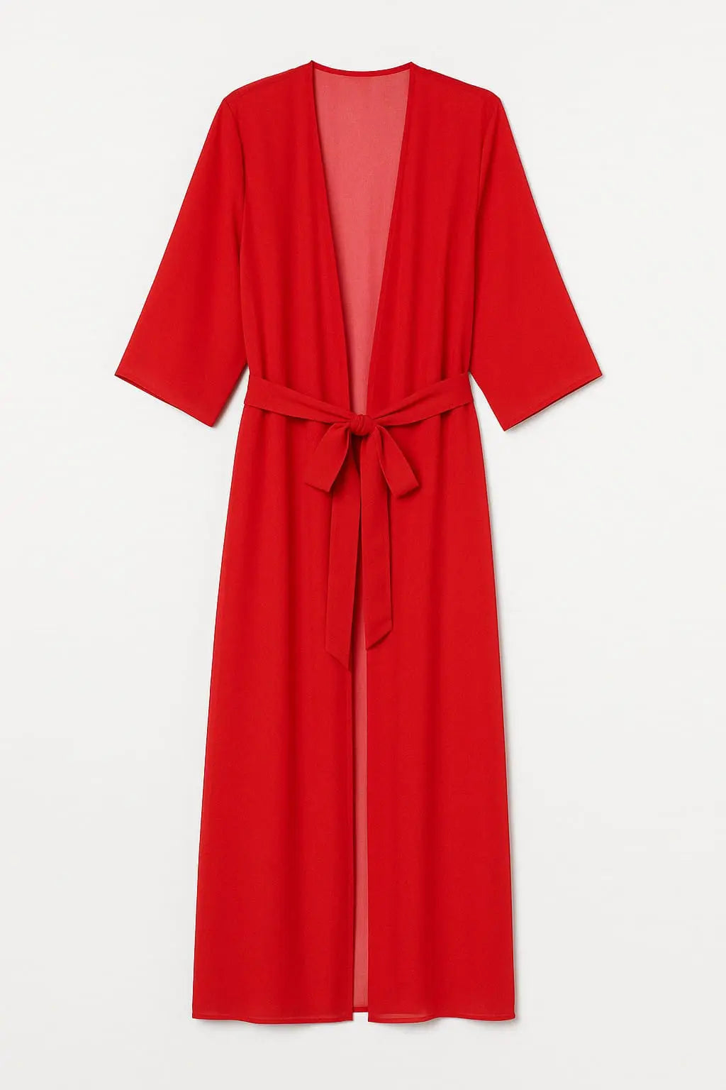 Kimono copricostume in georgette con fusciacca Unica by Dorabella Rosso-Taglia-Unica-Fino-alla-46