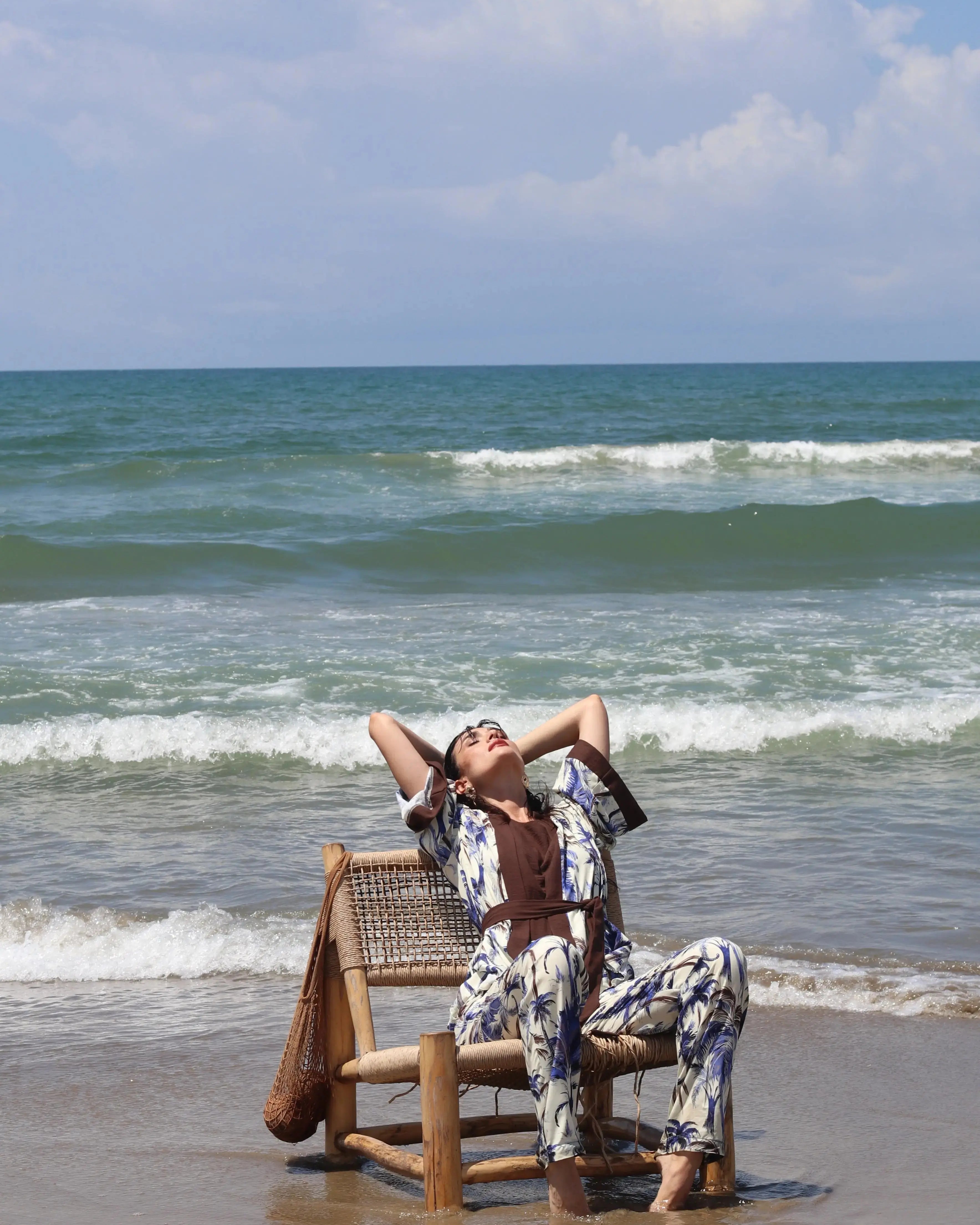 Kimono in fantasia jungle con fusciacca DORABELLA