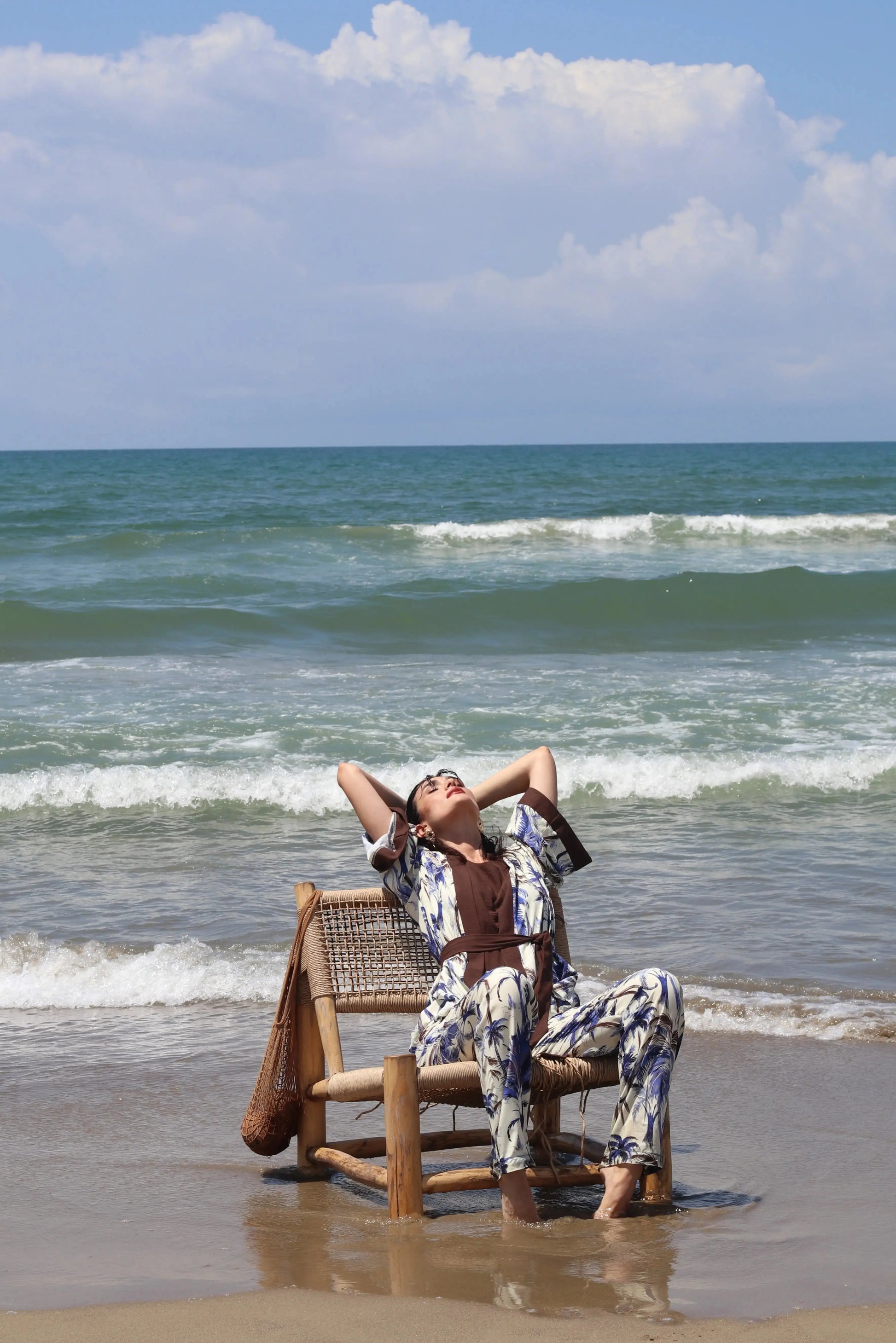 Kimono in fantasia jungle con fusciacca DORABELLA