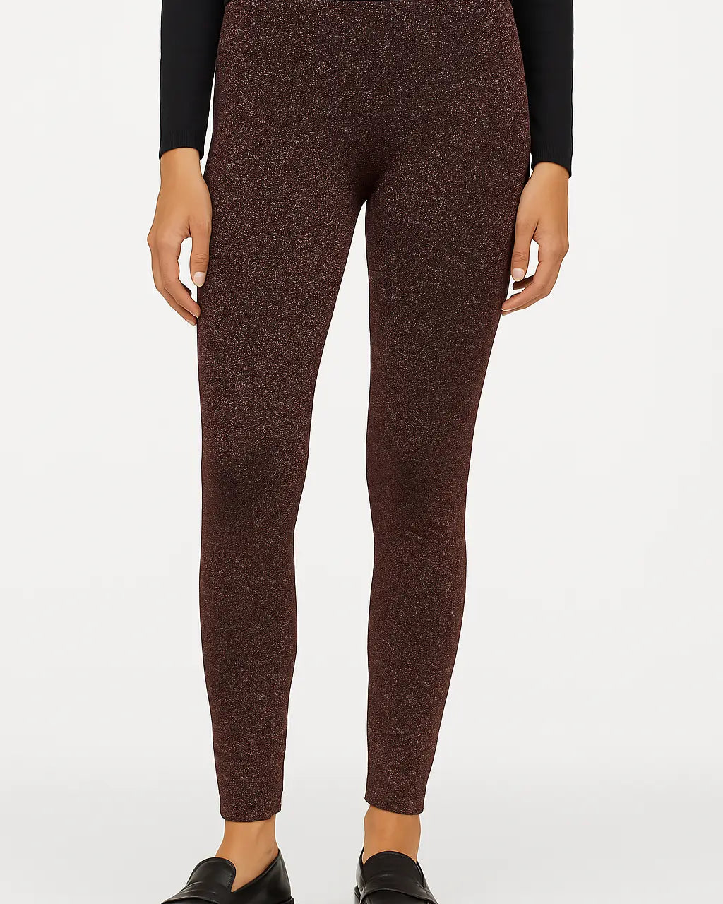 Leggings lurex NERO-ROSA DORABELLA