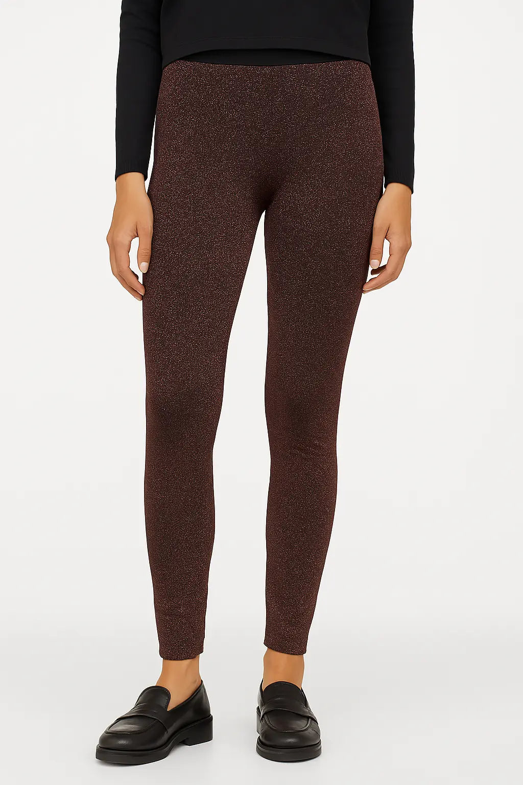 Leggings lurex NERO-ROSA DORABELLA