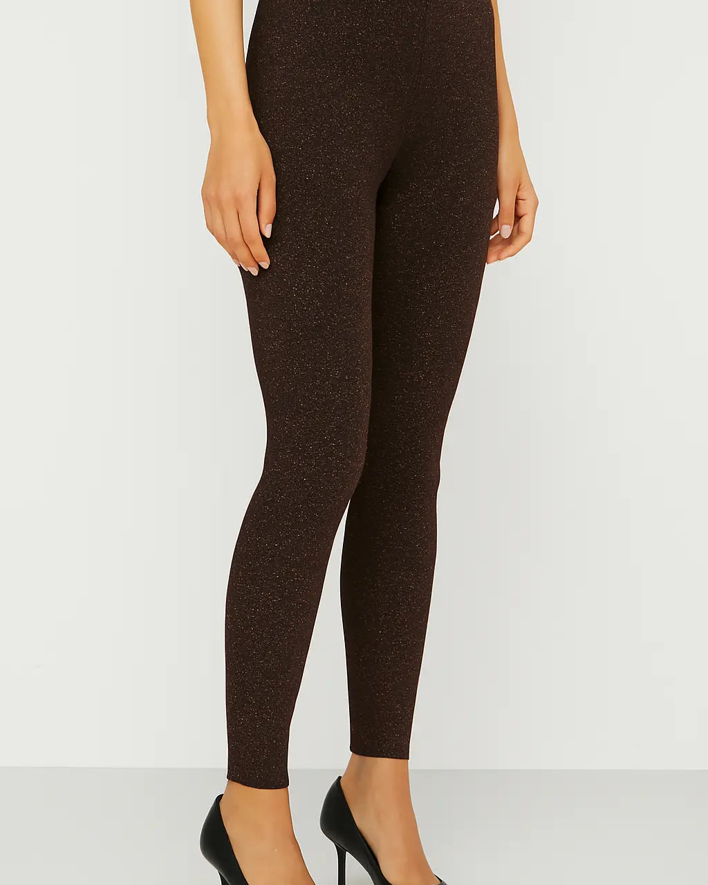 Leggings lurex NERO-ROSA DORABELLA