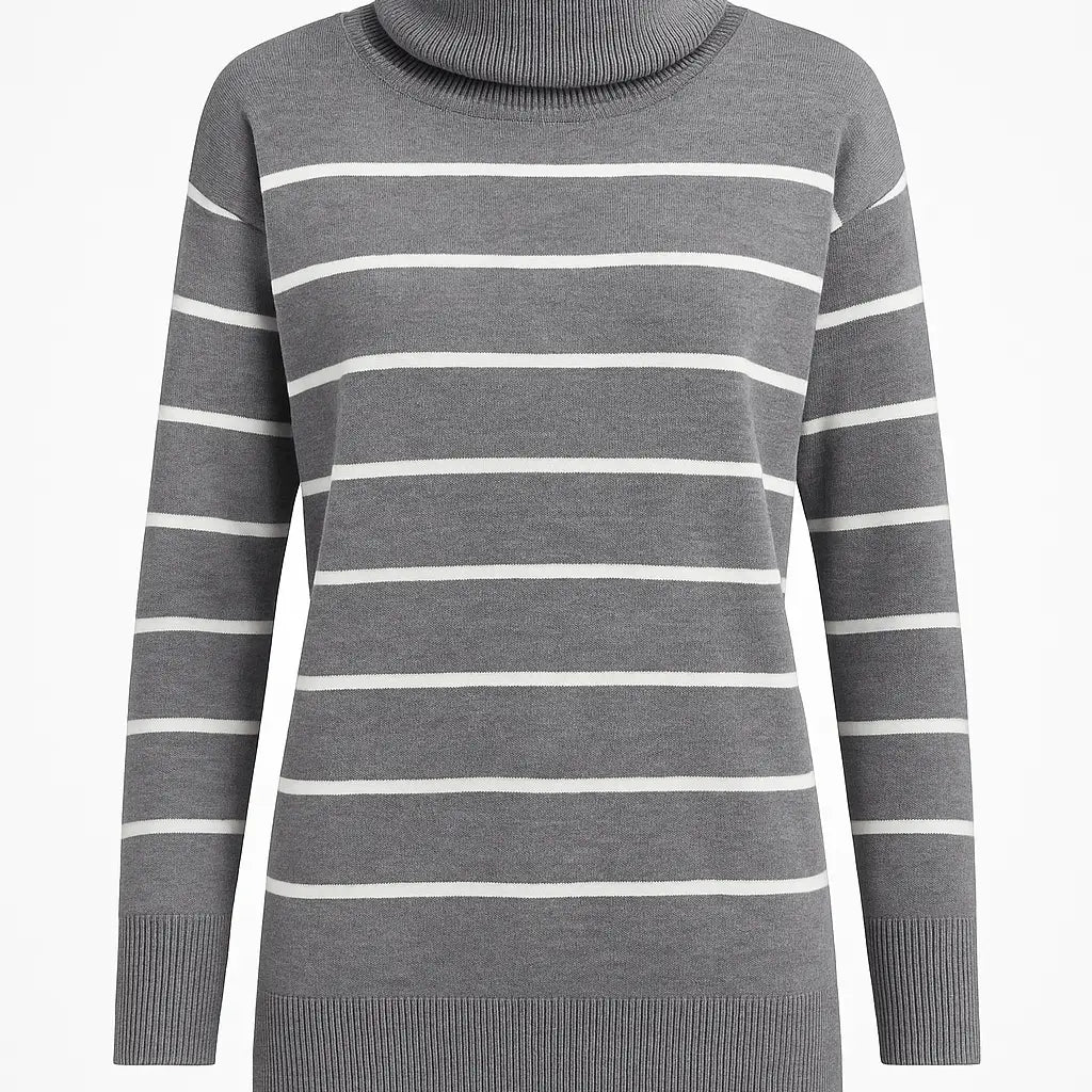 Lupetto a righe con collo removibile DORABELLA PIU'