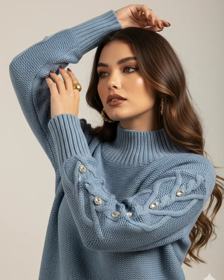 Lupetto con applicazioni strass DORABELLA