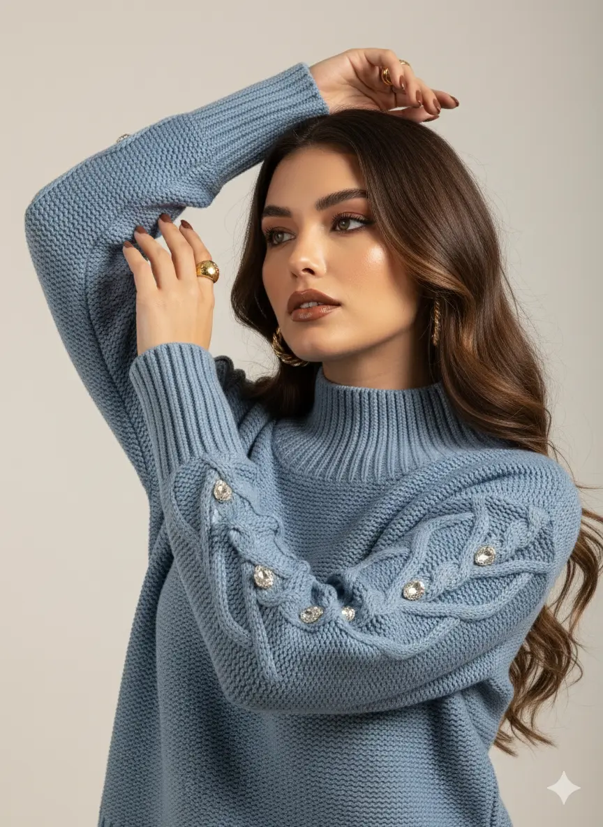 Lupetto con applicazioni strass DORABELLA