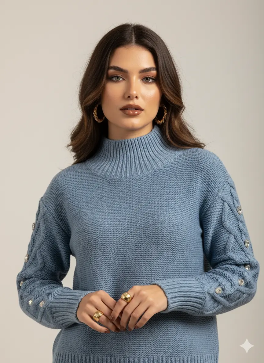 Lupetto con applicazioni strass DORABELLA