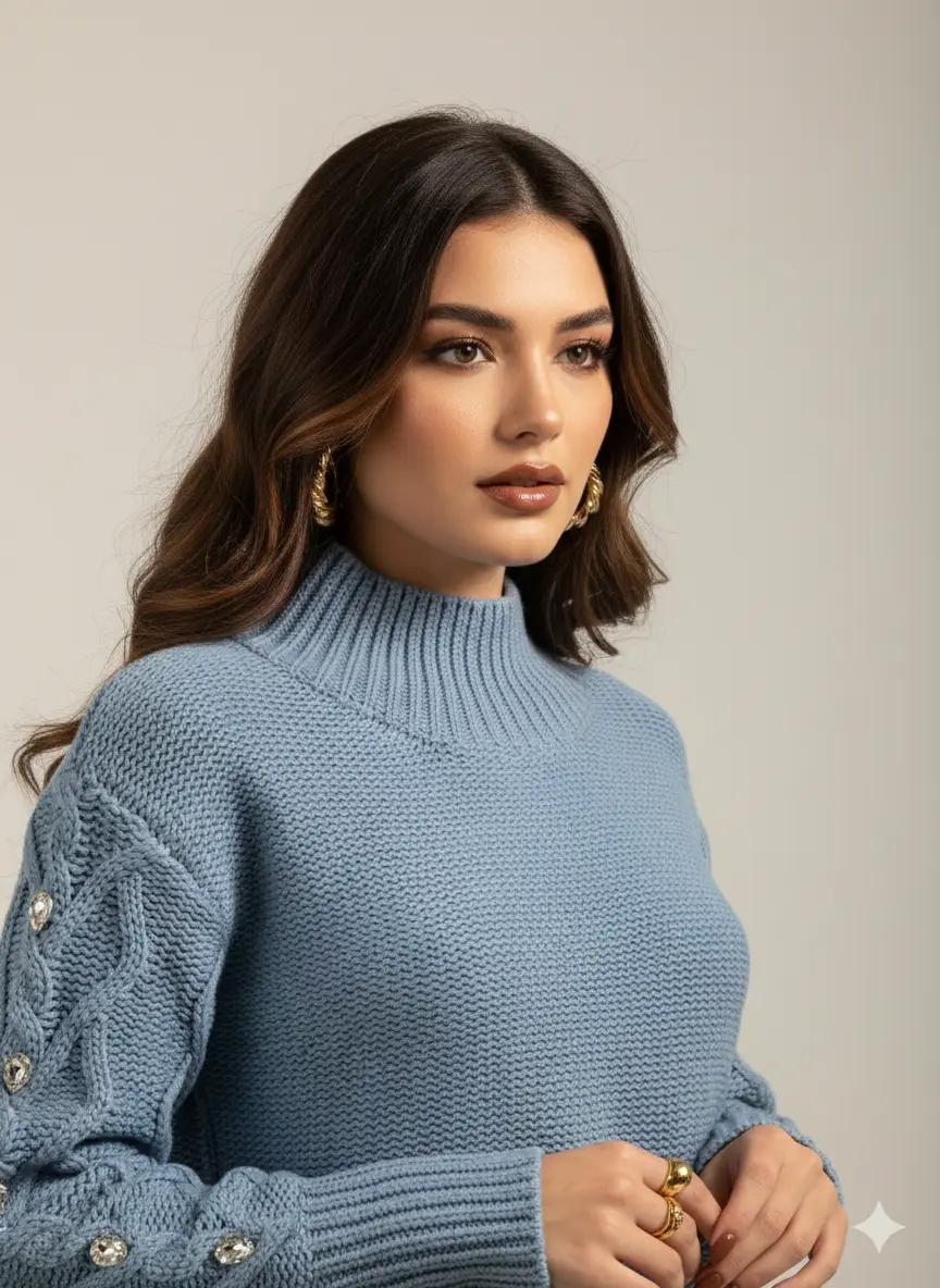 Lupetto con applicazioni strass DORABELLA