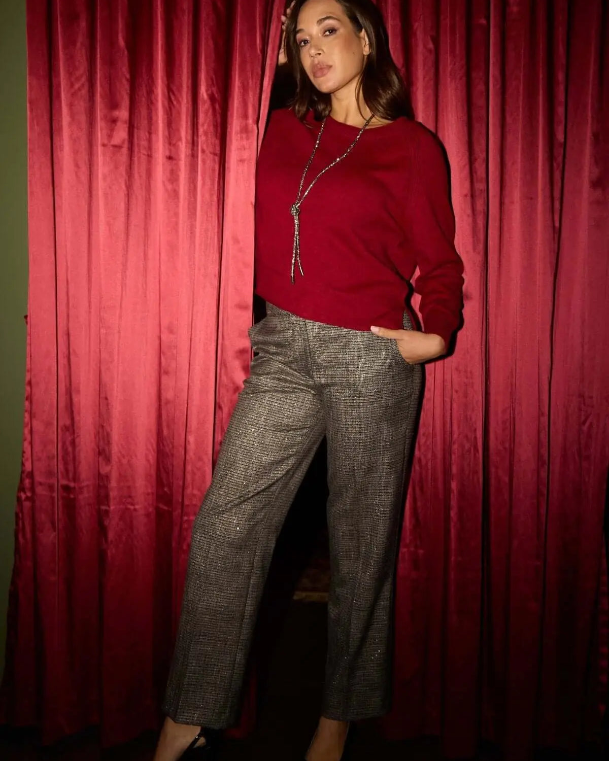 MAGLIA GIROCOLLO BORDEAUX DORABELLA