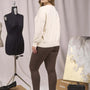 MAGLIA GIROCOLLO CON PROFILO LUREX LATTE DORABELLA