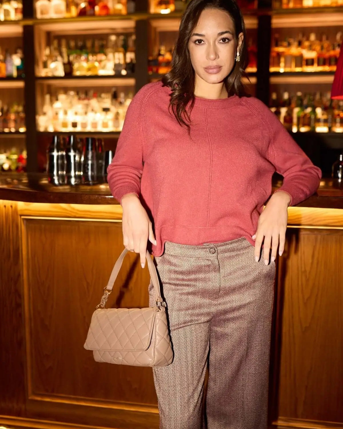 MAGLIA GIROCOLLO MATTONE DORABELLA L-XL