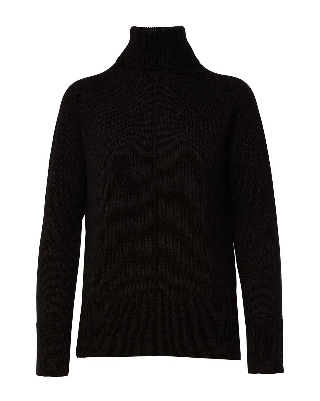 Maglia a collo alto con manica raglan NERO IRONICA