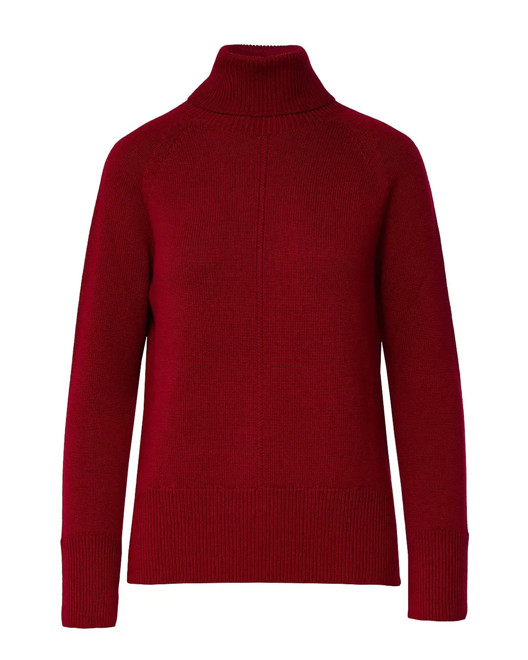 Maglia a collo alto con manica raglan ROSSO IRONICA