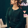 Maglia a girocollo con zip e strass frontali FORESTA DORABELLA PIU' XXXL