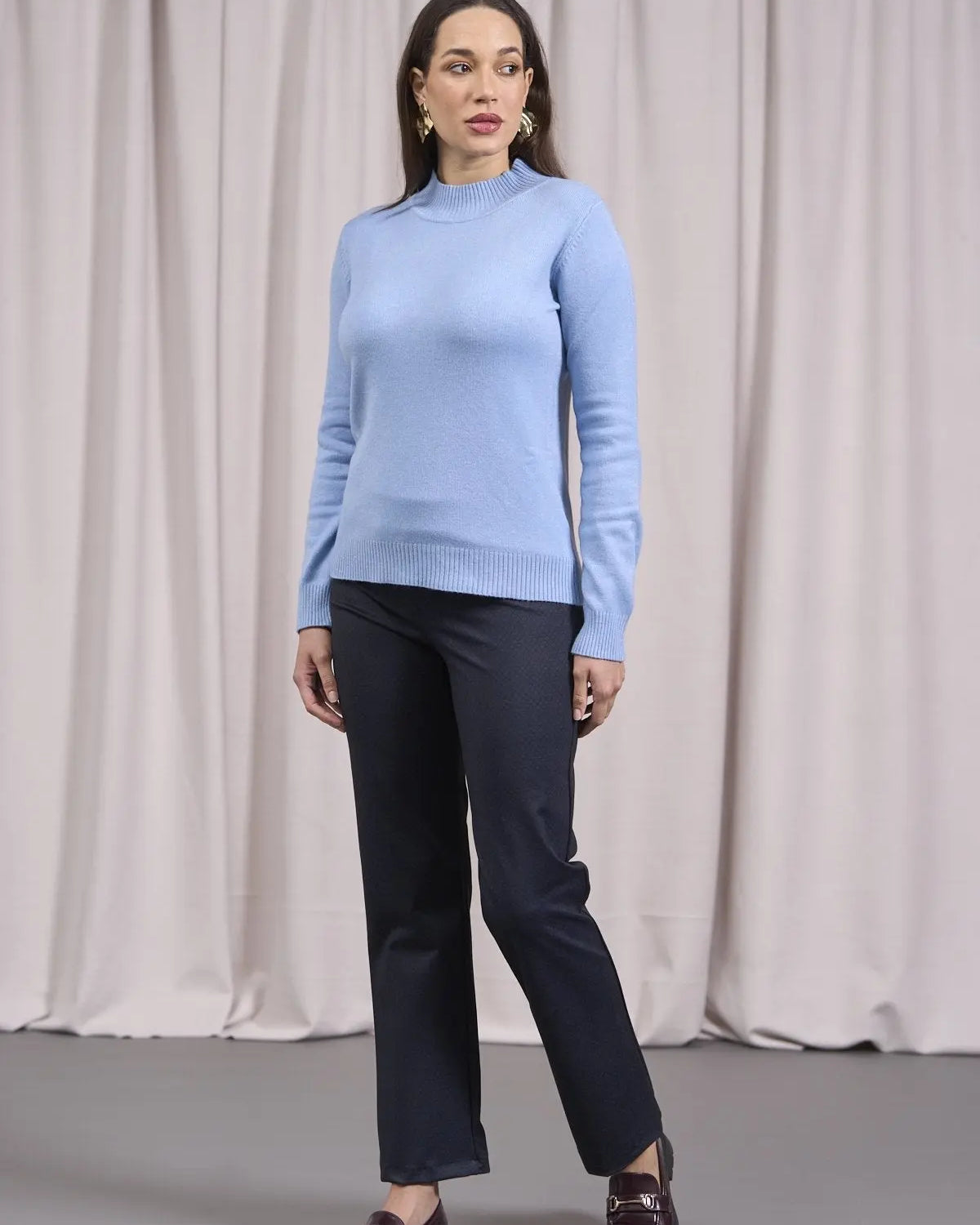 Maglia a mezzo collo con spacchi CIELO DORABELLA