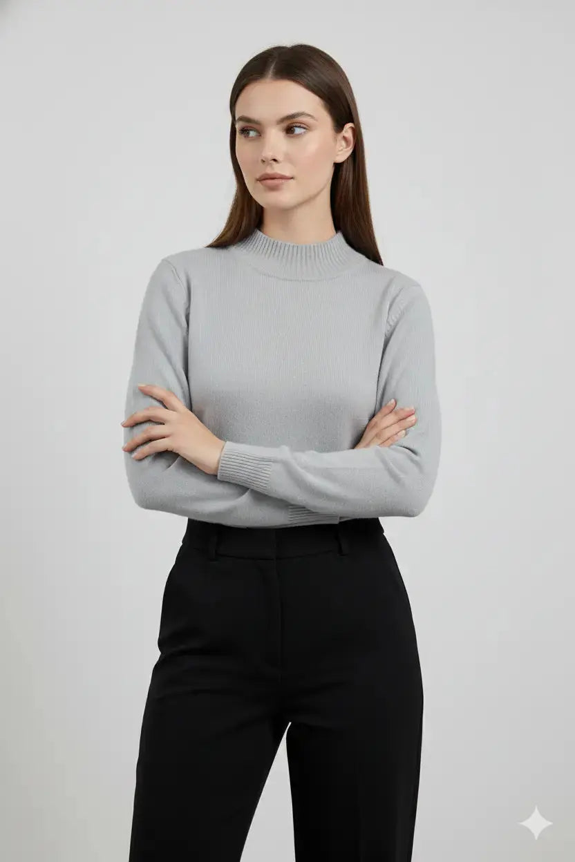 Maglia a mezzo collo con spacchi DORABELLA