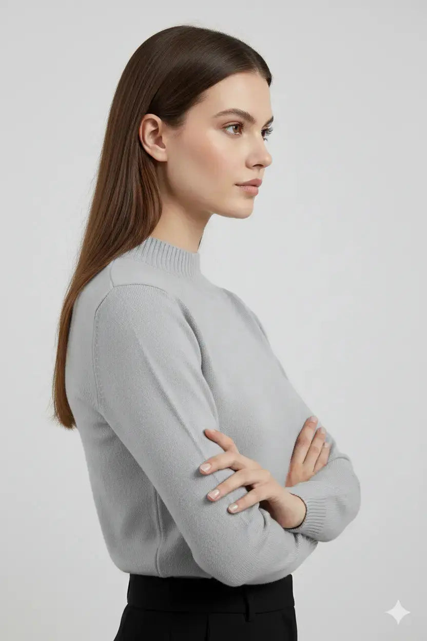 Maglia a mezzo collo con spacchi DORABELLA