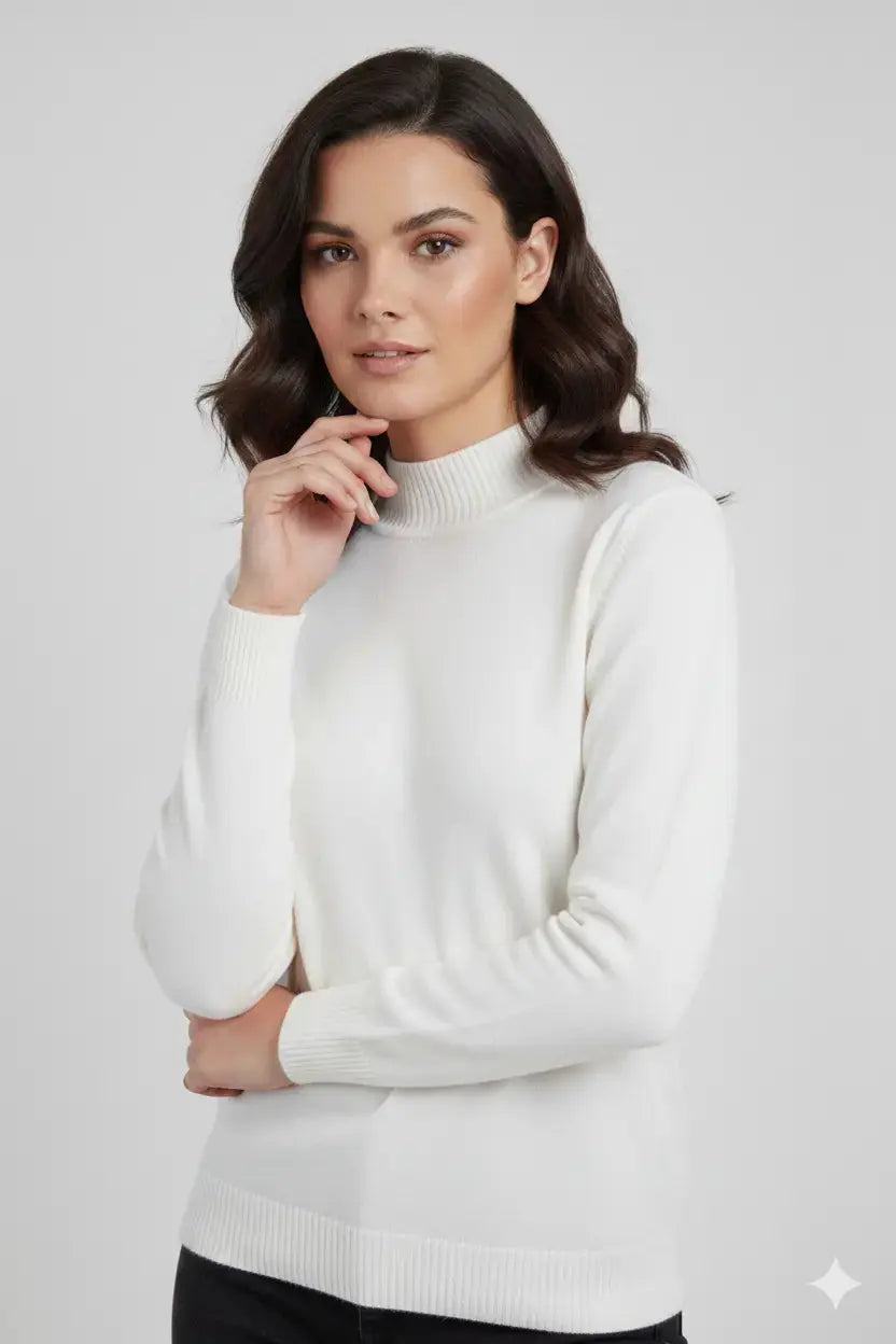 Maglia a mezzo collo con spacchi DORABELLA