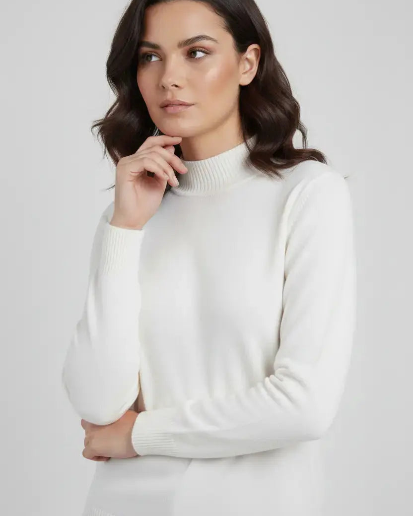 Maglia a mezzo collo con spacchi DORABELLA