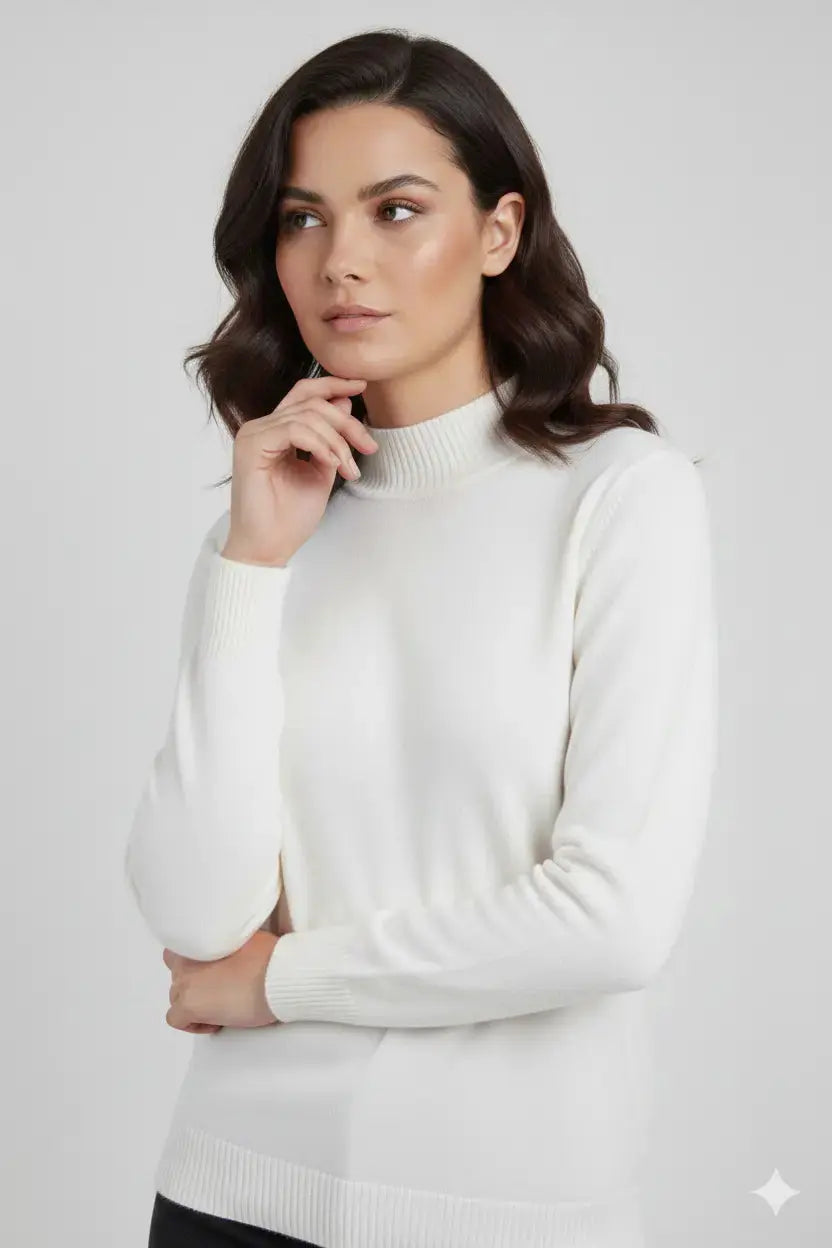 Maglia a mezzo collo con spacchi DORABELLA