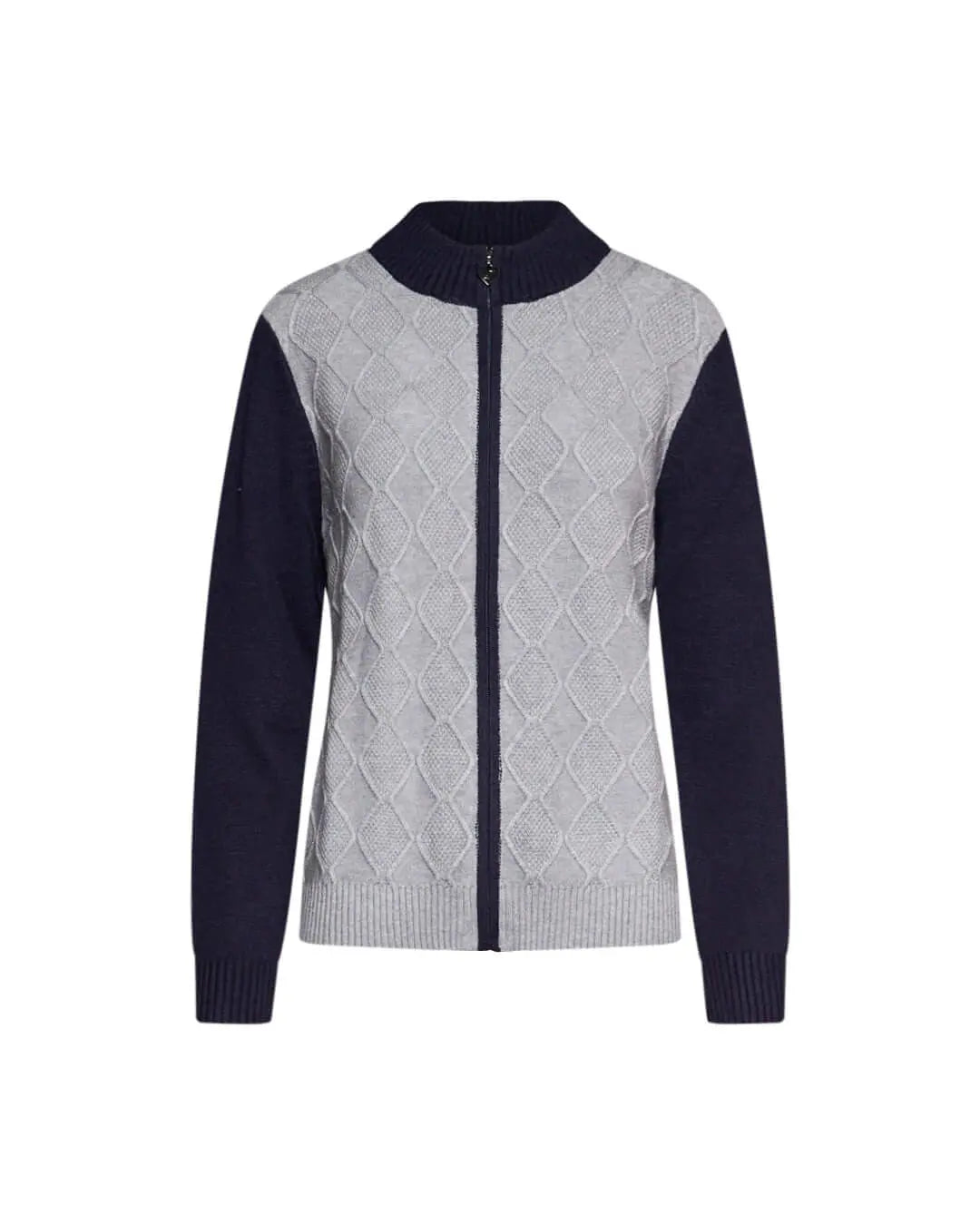 Maglia a mezzo collo con zip funzionale BLU DORABELLA