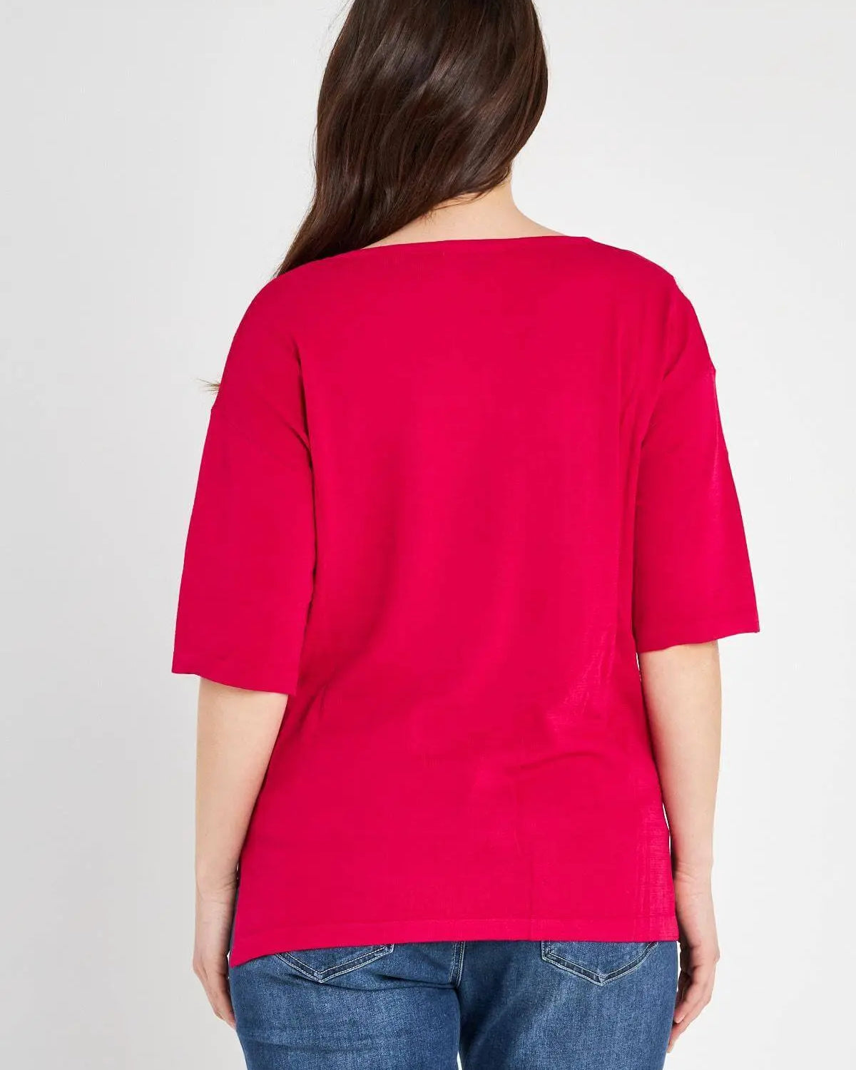 Maglia a pois in viscosa MAGENTA DORABELLA PIU'