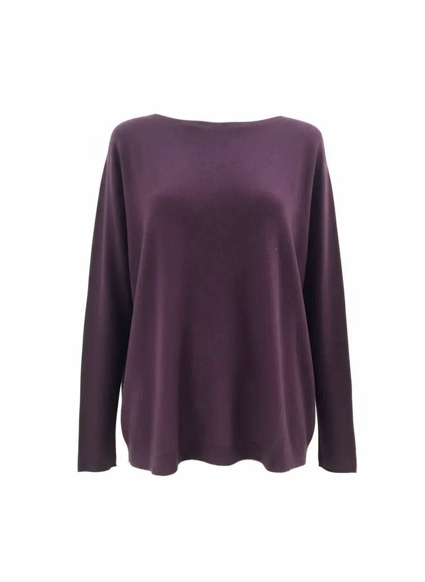 Maglia a scatola in tinta unita DORABELLA