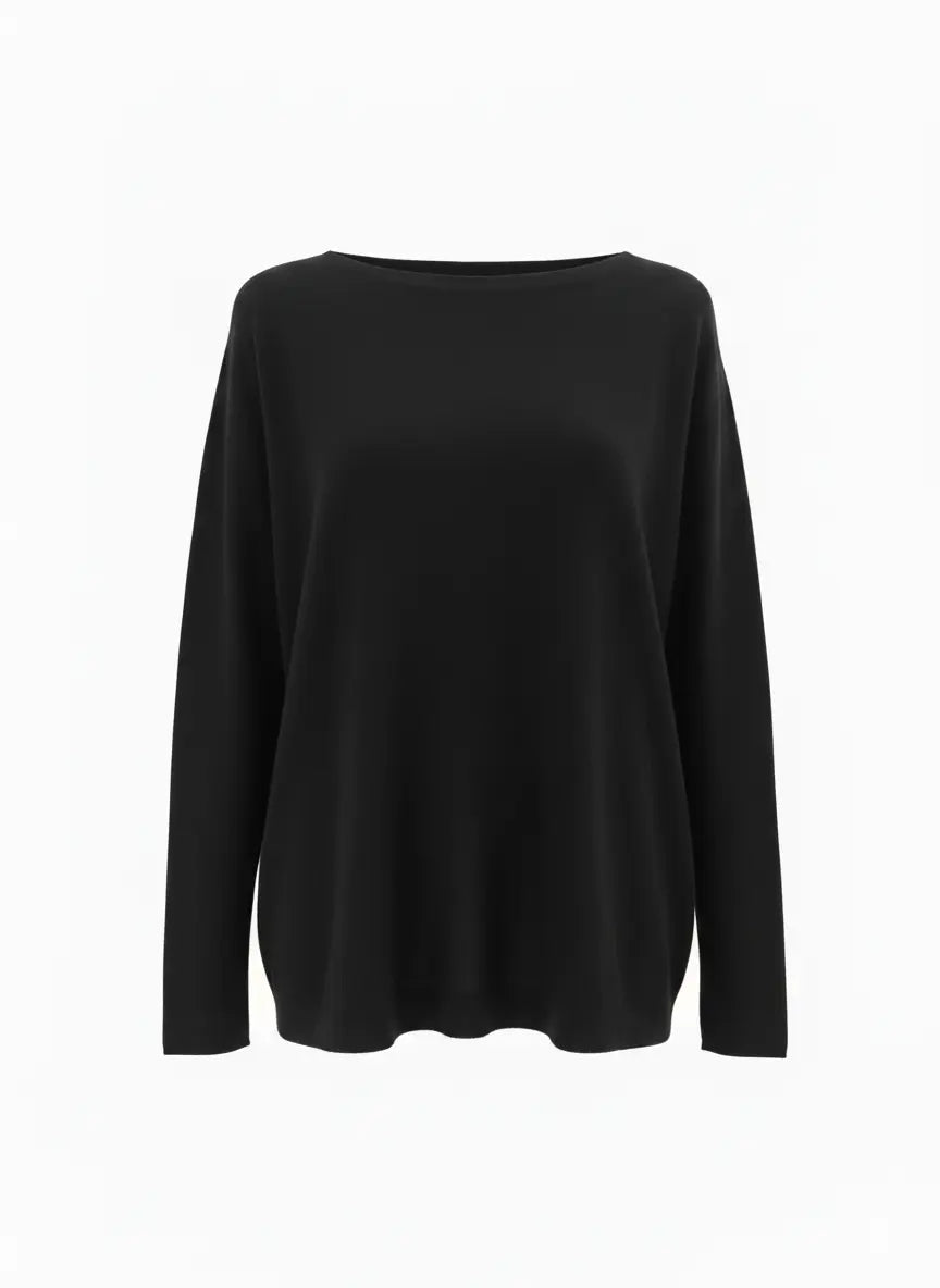 Maglia a scatola in tinta unita DORABELLA