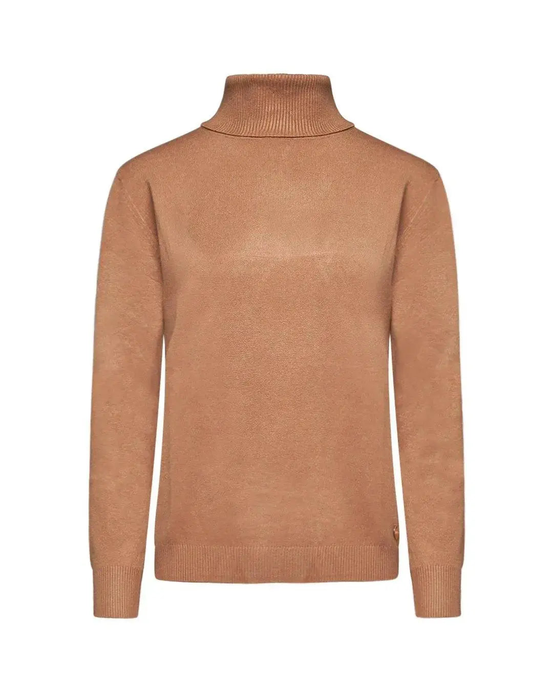 Maglia basic a collo alto risvoltato OFF WHITE DORABELLA