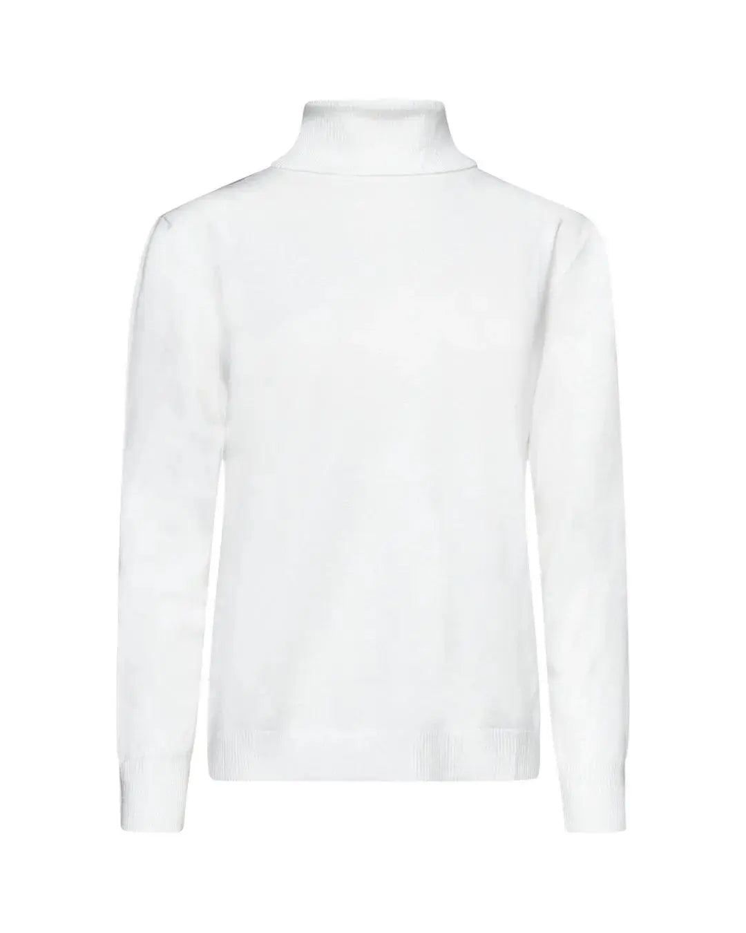 Maglia basic a collo alto risvoltato OFF WHITE DORABELLA