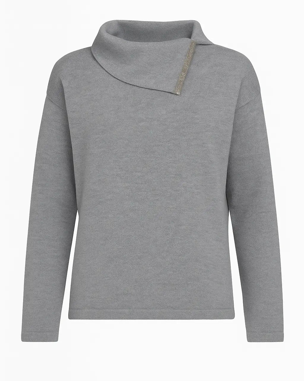 Maglia collo con taglio e strass DORABELLA