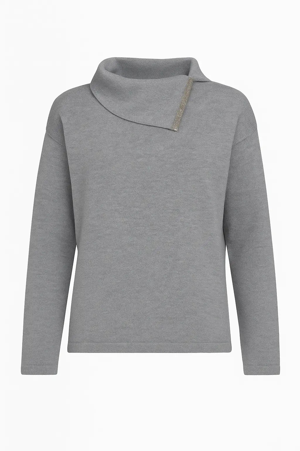 Maglia collo con taglio e strass DORABELLA