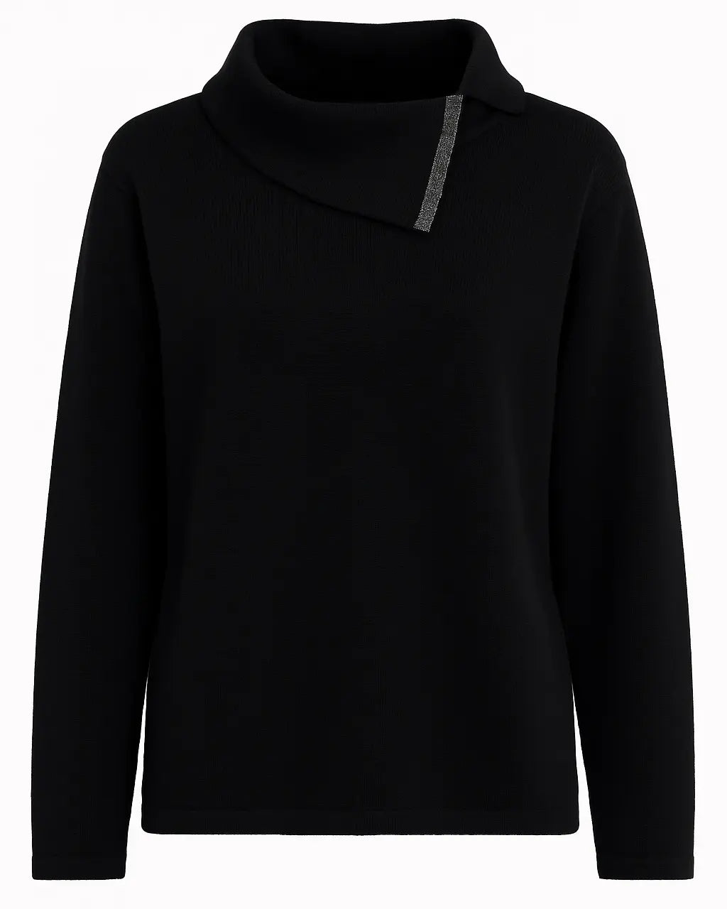 Maglia collo con taglio e strass DORABELLA