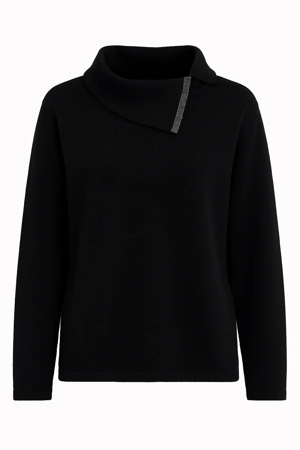 Maglia collo con taglio e strass DORABELLA