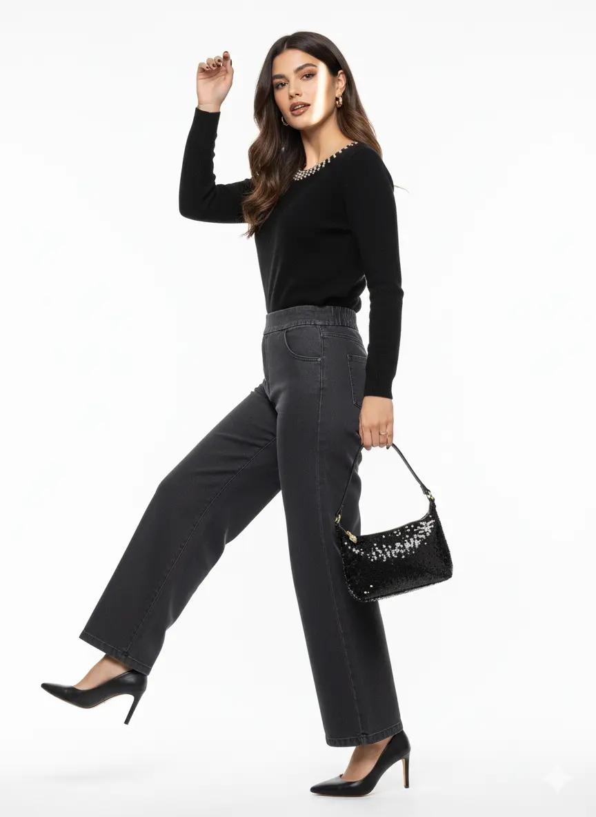 Maglia con applicazioni al girocollo DORABELLA