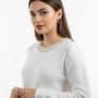 Maglia con applicazioni al girocollo DORABELLA