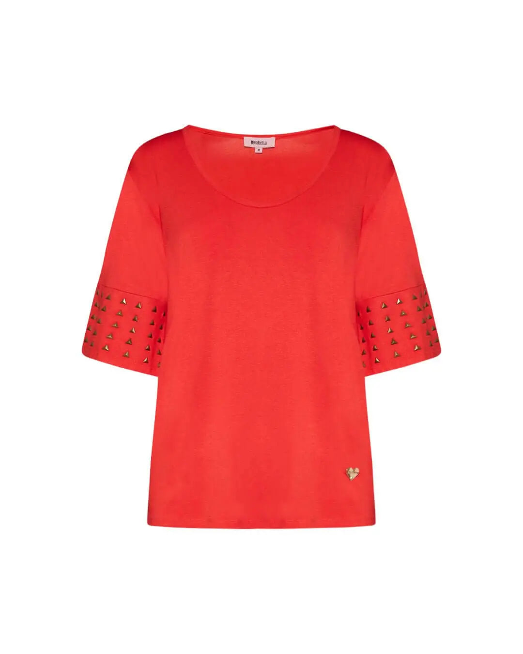 Maglia con borchie ARANCIO DORABELLA PIU' XL