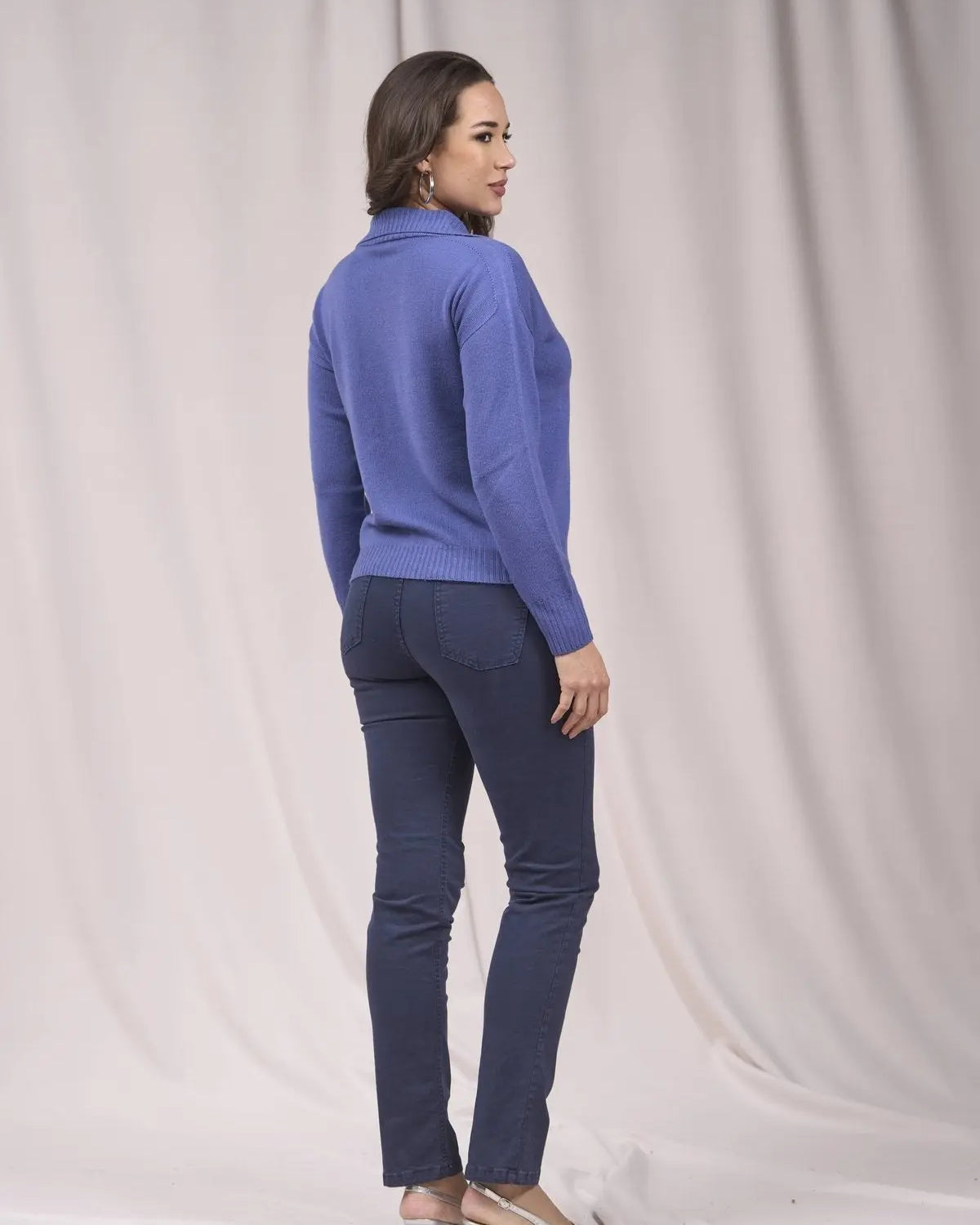 Maglia con colletto e scollo a V IRIS IRONICA