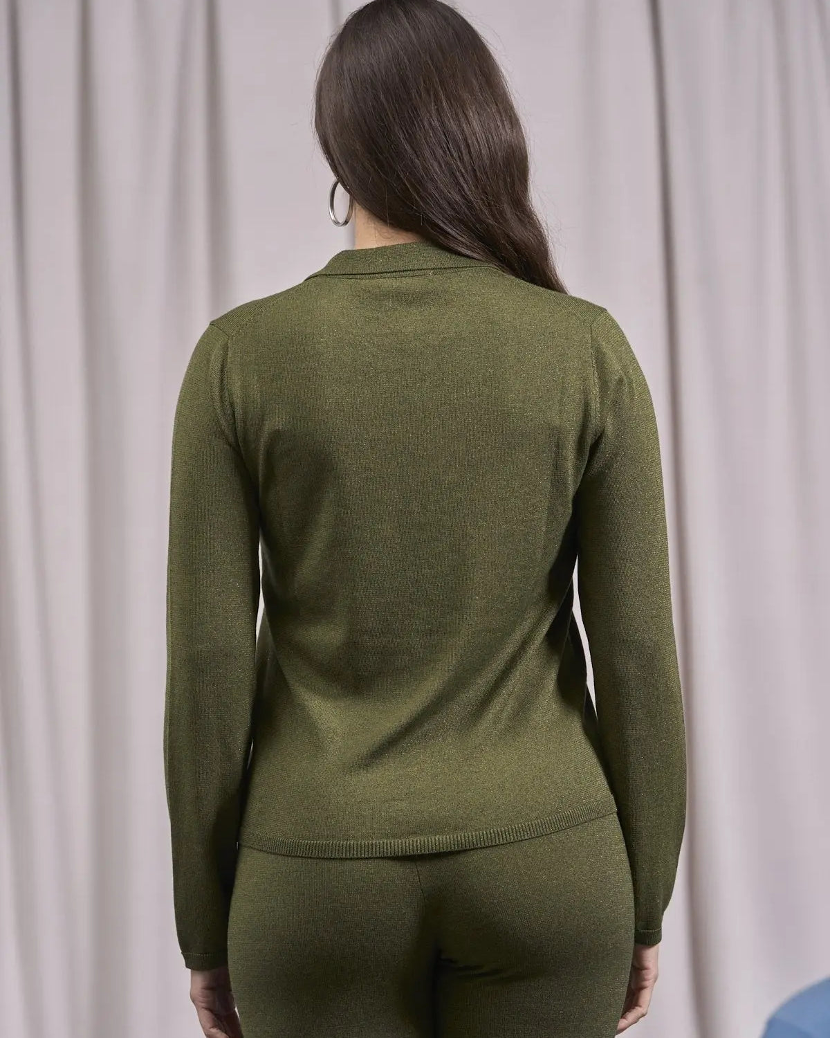 Maglia con collo polo con bottoni OLIVA IRONICA