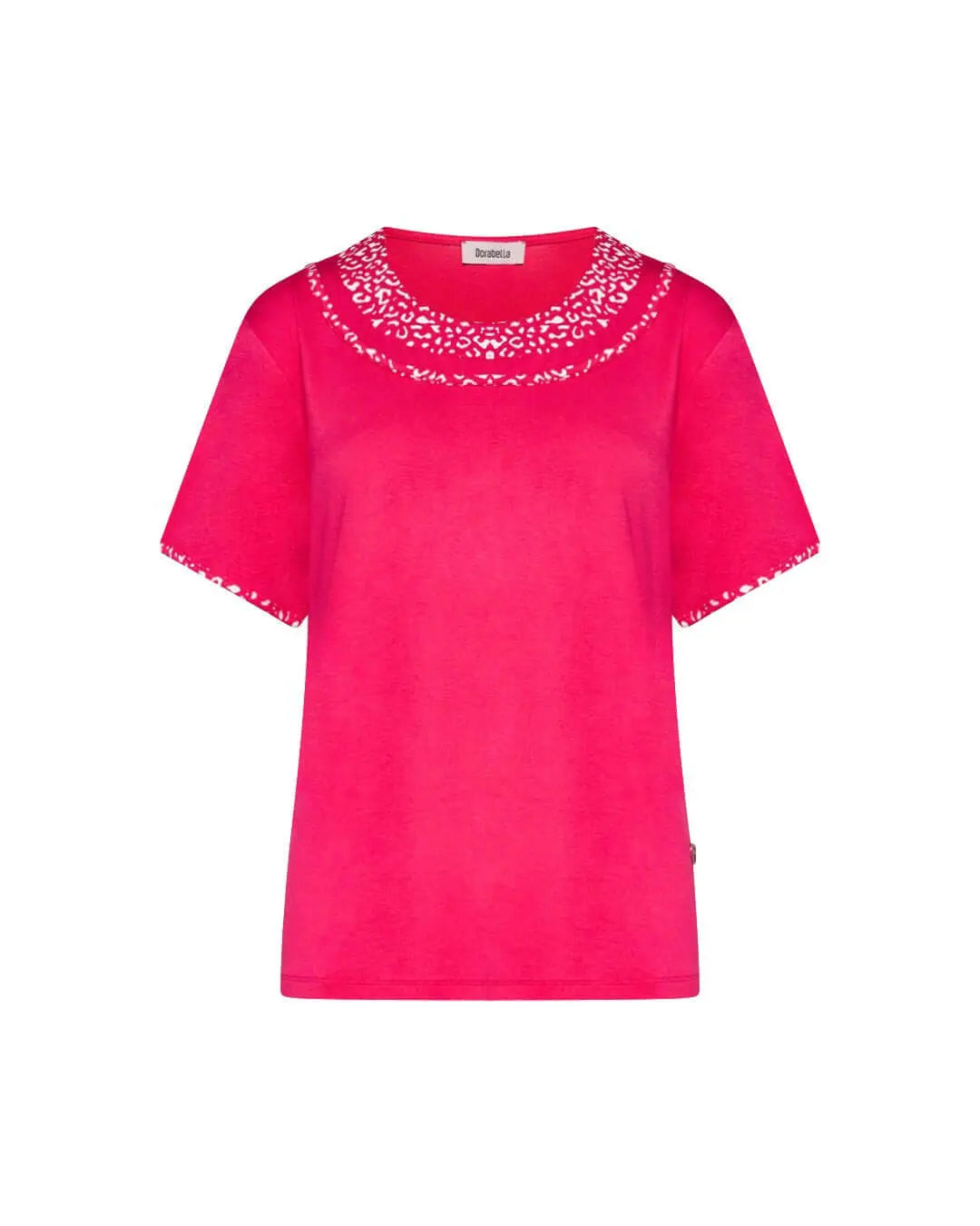 Maglia con dettagli animalier FUXIA DORABELLA PIU' XL