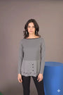 Maglia con dettaglio bottoni PERLA IRONICA