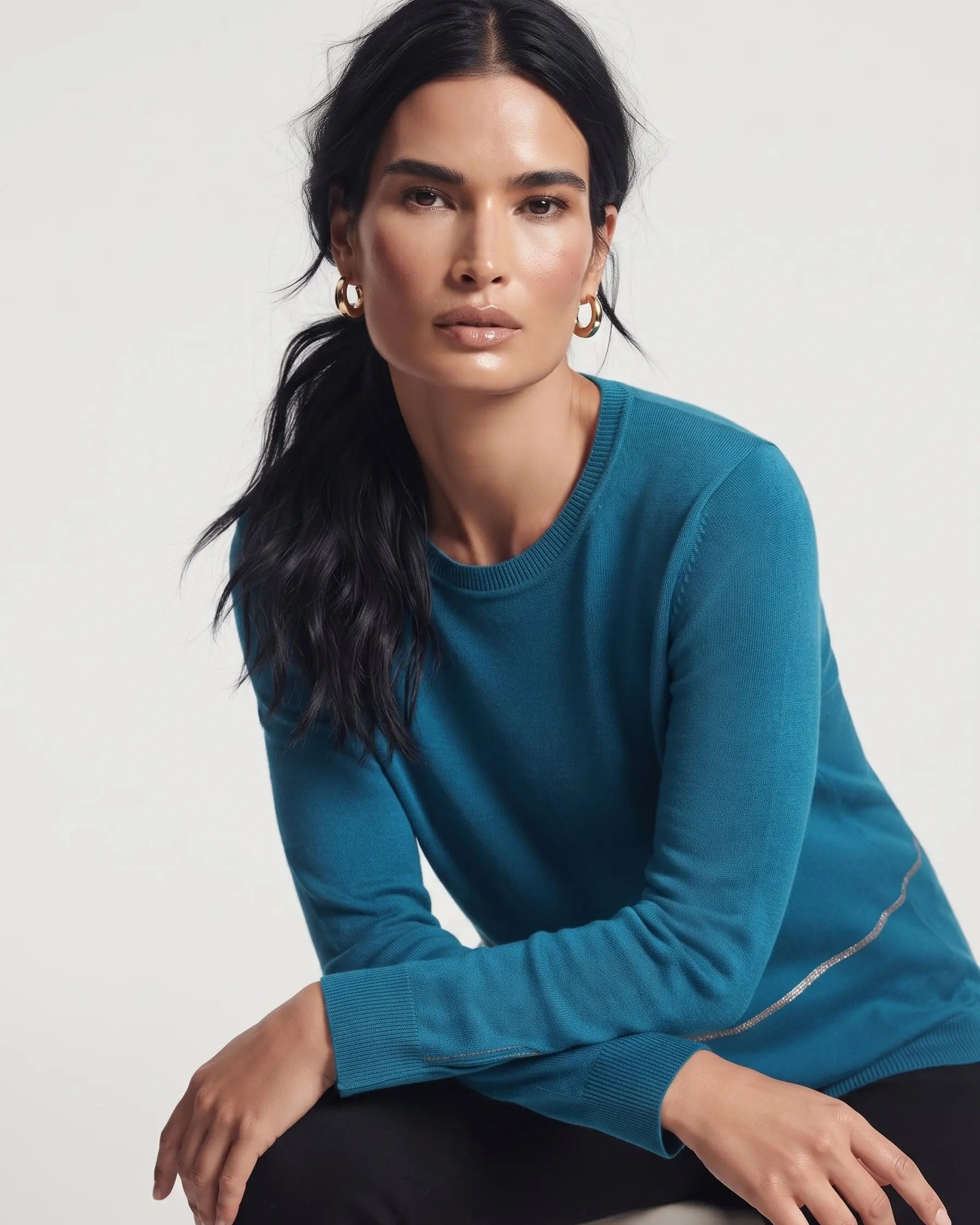 Maglia con dettaglio microchain DORABELLA