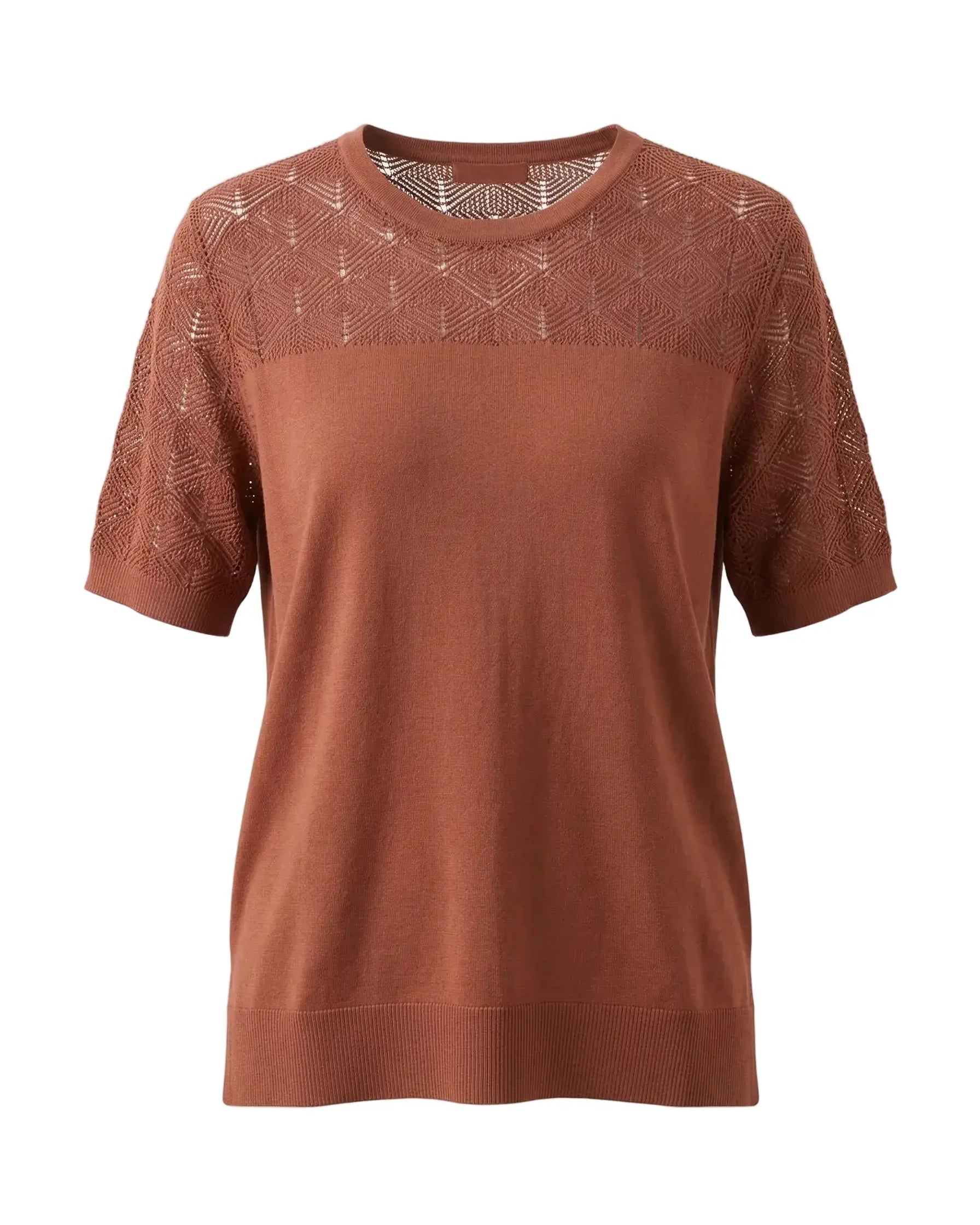 Maglia con girocollo traforato DORABELLA PIU'