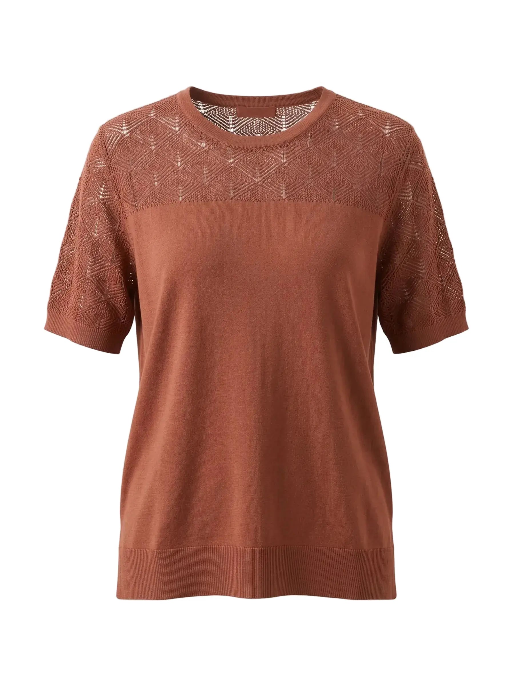 Maglia con girocollo traforato DORABELLA PIU'