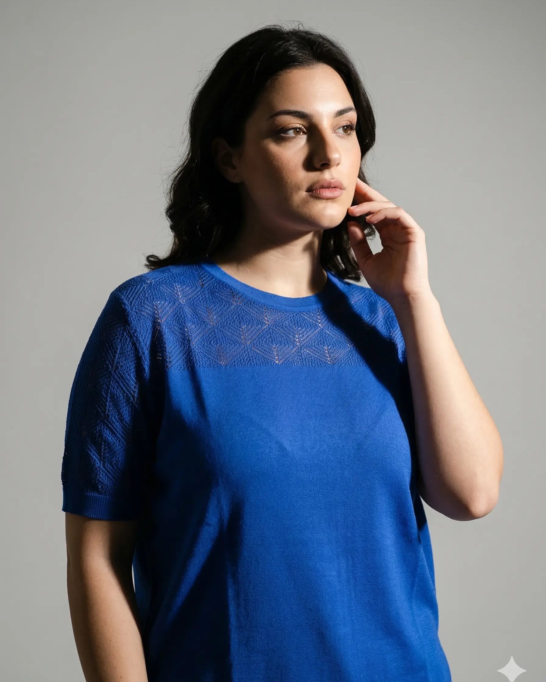 Maglia con girocollo traforato DORABELLA PIU'